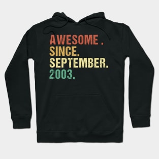 Awesome Since September 2003 20Th 20 Hoodie